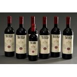 7 Flaschen: 6x 2013 Marchesi Antinori Tignanello Toscana IGT, Rotwein, Italien, 0,75l und 1x 1999 M