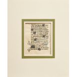 Stundenbuch Blatt, Tinte/Gouache, mit Gold gehöht, beidseitig beschriftet, Pergament, wohl Nordfran