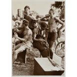 Schorer, Joseph (1894-1946) "Strandfest Blankenese", Fotografie, auf Karton montiert, u. bez., vers