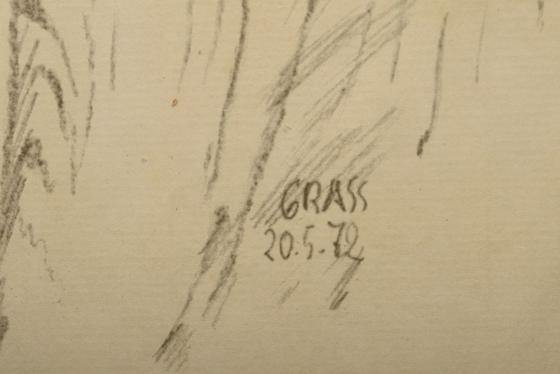 Grass, Günter (1927-2015) Buchentwurf zu "Aus dem Tagebuch einer Schnecke" 1972, Offset nach einer  - Bild 4 aus 4