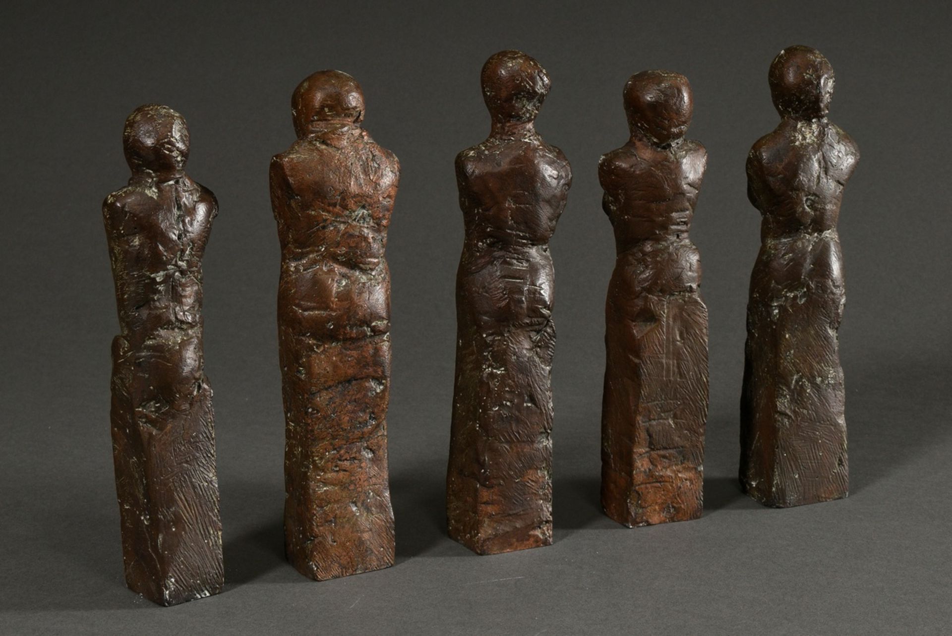 Otto, Waldemar (1929-2020) "5 Torsi", group of 5 small sculptures: 3 female and 2 male torsos, c. 1 - Image 2 of 5