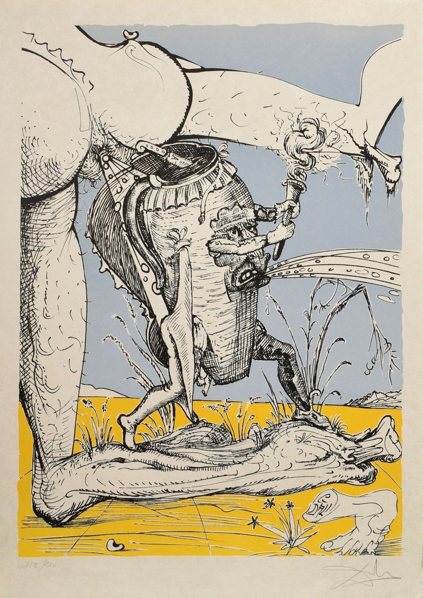 Dalí, Salvador (1904-1989) "Les songes drolatiques de Pantagruel”, 152/250, 25 (Farb-)Lithographien - Bild 4 aus 27