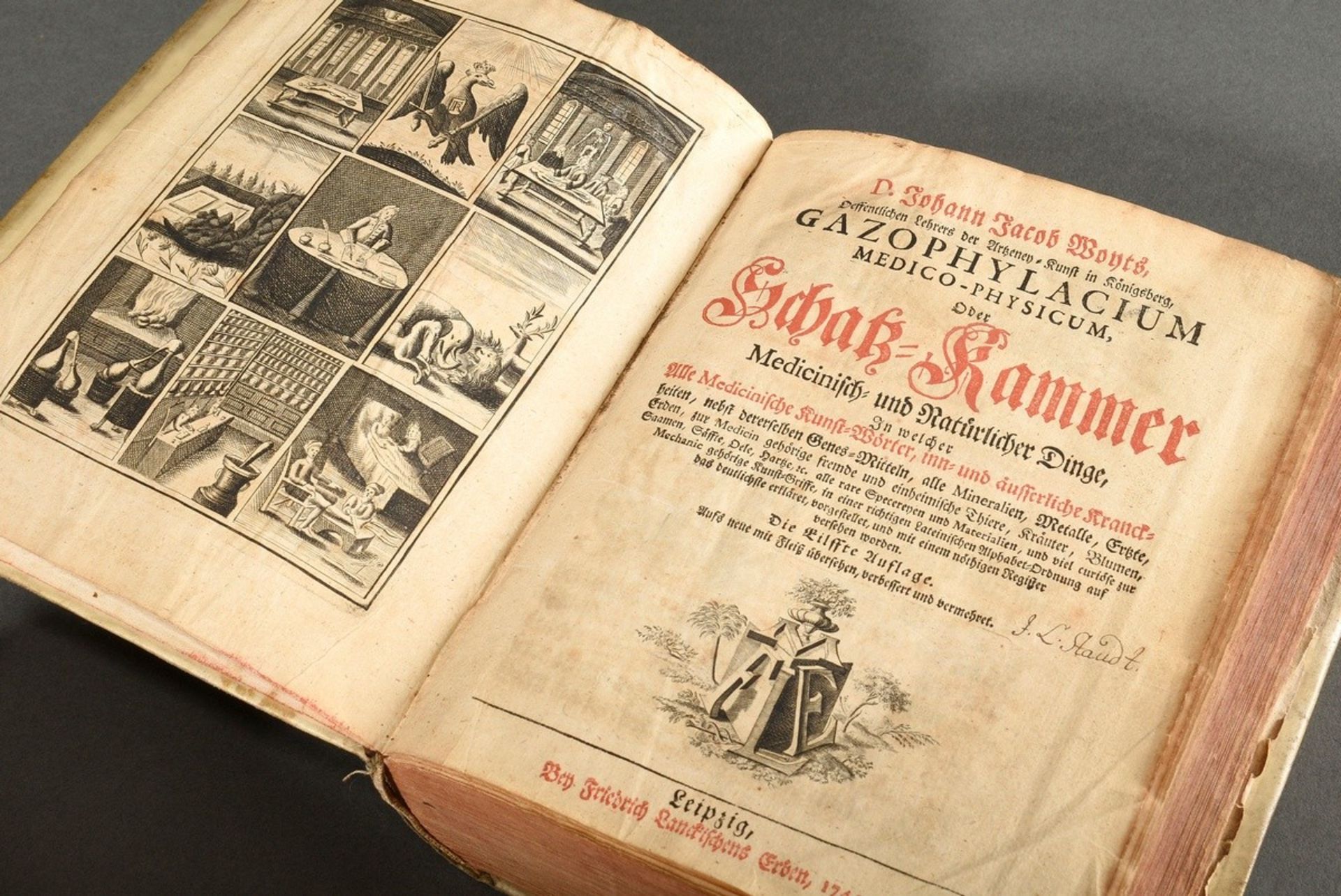 2 Diverse Bände medizinische Literatur: Bd. Johann Jacob Woyts "Gazophylacium Medico-Physicum Oder  - Bild 5 aus 10