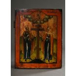 Rural South Russian icon "The Finding of the Cross by Emperor Constantine and his Mother Helena", l