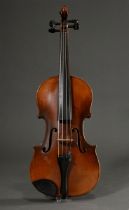 German violin, probably Saxony, c. 1900, without label, stamped "Conservatory Violin" on the back, 