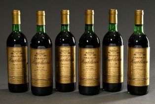 6 Flaschen 1979 Chateau Haut Mazeris, mebac, Fronsac, Frankreich, Rotwein, 0,75l, durchgehend gute