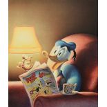Helnwein, Gottfried (*1948) "Donald Duck" 1987, Farblithographie, 436/999, u. sign./num., Galeriera