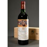 Bottle 1987 Château Mouton Rothschild, Bordeaux, Pauillac, 0,75l, collector's edition, design Hans 