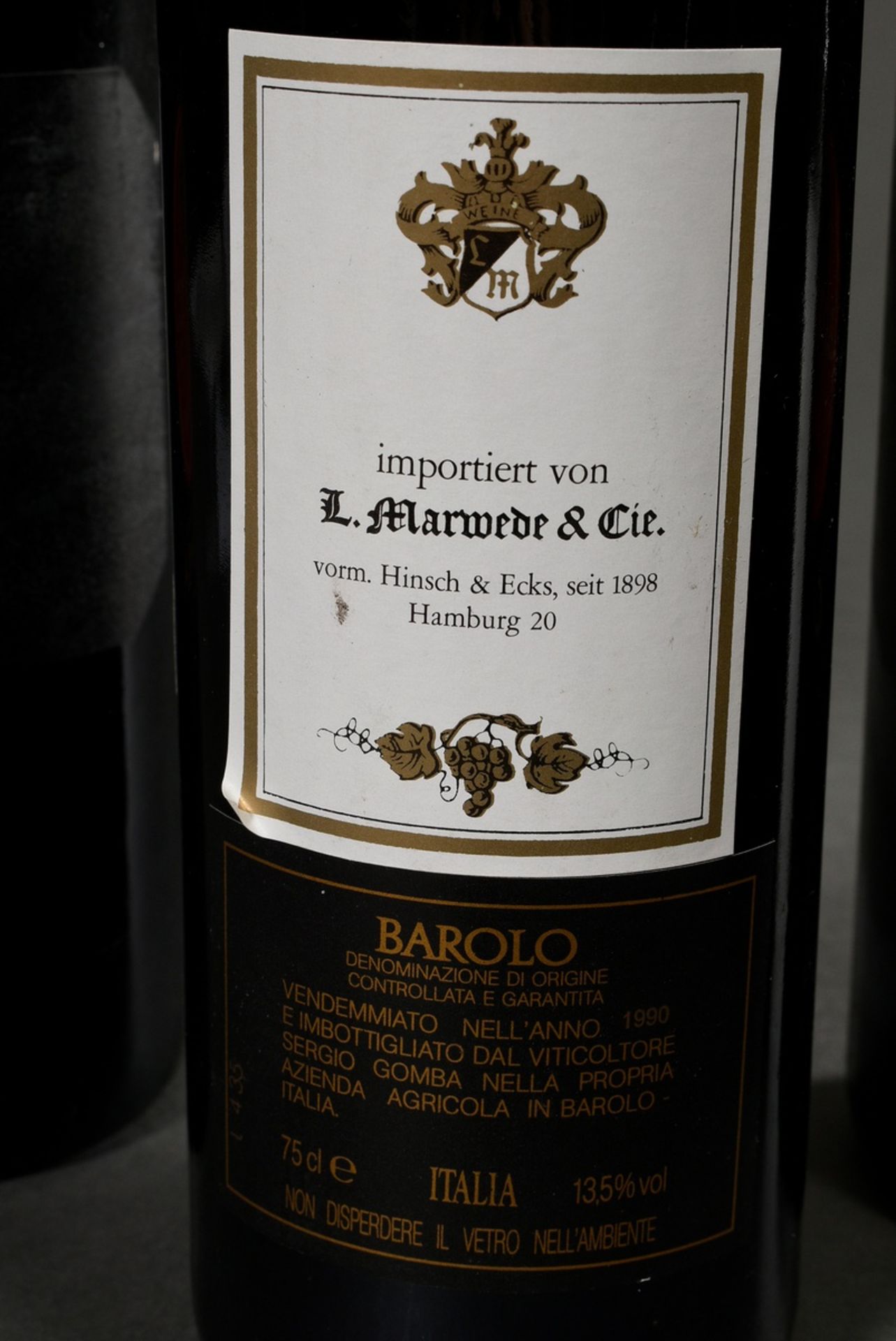 6 Bottles 1990 Barolo Boschetti, Agenza Agricola Comba, DOCG, red wine, Italy, 0,75l, in - Image 2 of 6