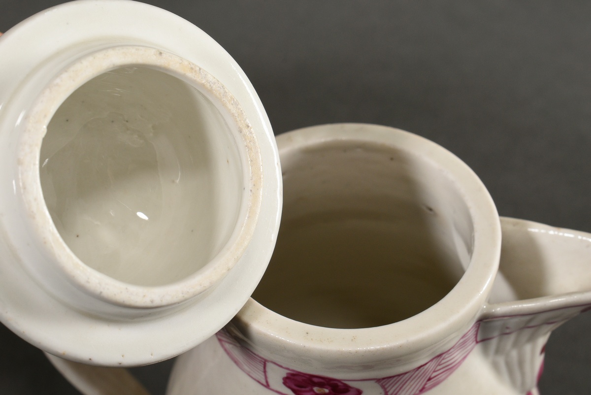 2 Various pieces of porcelain: Rauenstein jug (h. 15cm) and Wallendorf tea caddy with (h. 13cm) - Image 5 of 8