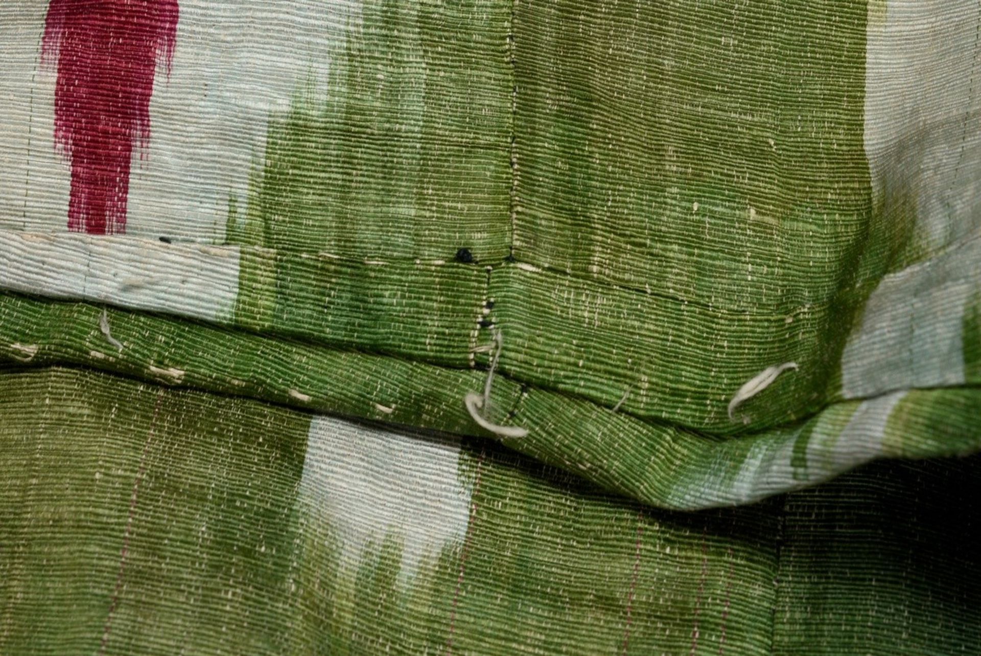2 Teile Original uzbekischer Kaftan-Mantel (L. 114cm, Schulterbreite 62cm) mit passender Kappe (Ø 1 - Bild 7 aus 8