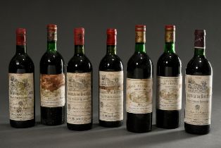 7 Flaschen: 4x Chateau Rocher, Saint Emilion grand cru classe (2x 1982, 1x 1985, 1x 1988) und 3x 19