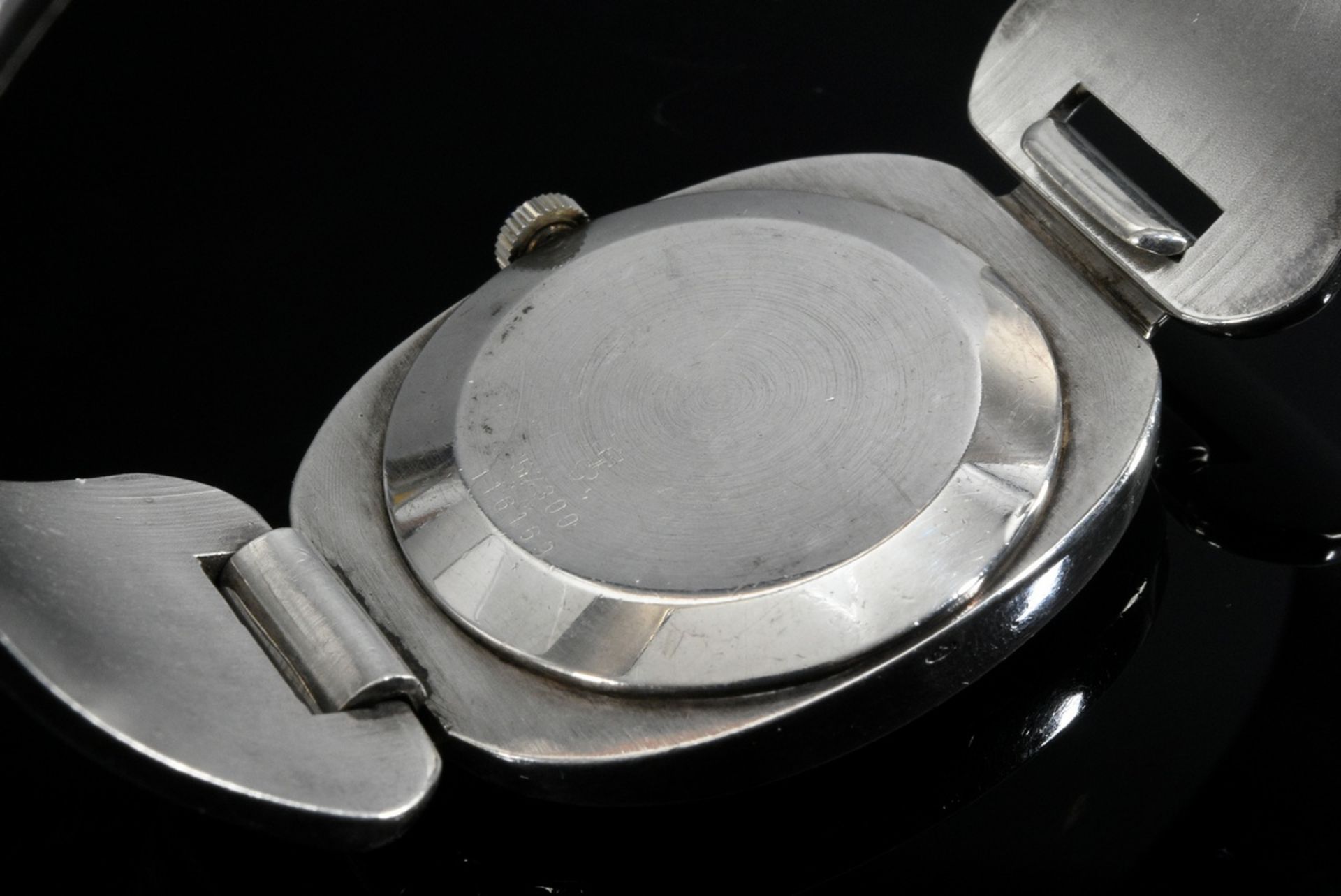 Vintage silver 925 Corum "Love Bond" ladies' clasp wristwatch, manual winding, synthetic sapphire c - Image 3 of 4
