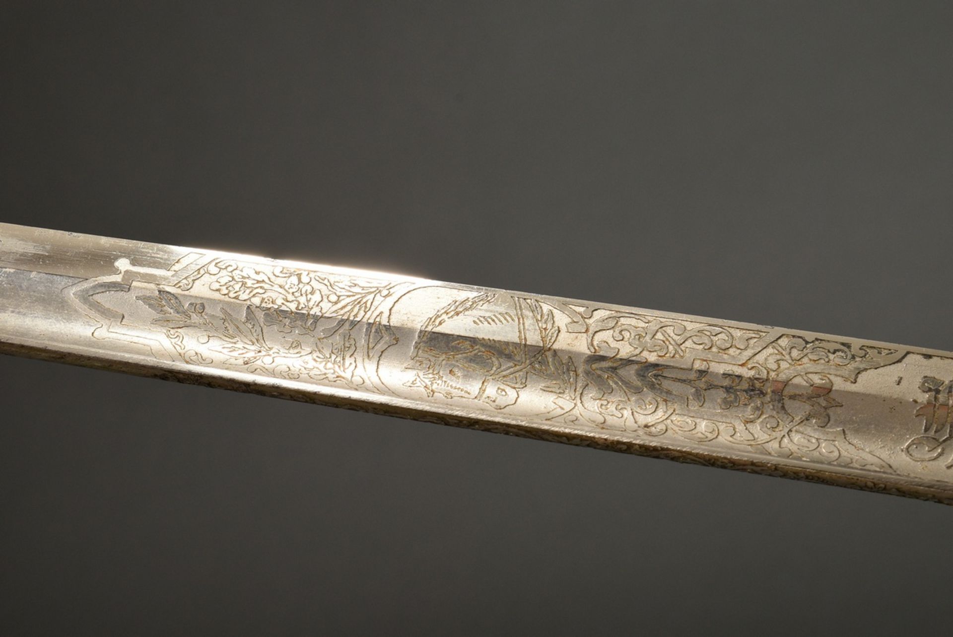 Cavalry sword with steel blade "Hus. Rgt. Queen Wilhelmina of the Netherlands, Hannov. No. 15" and  - Image 7 of 13