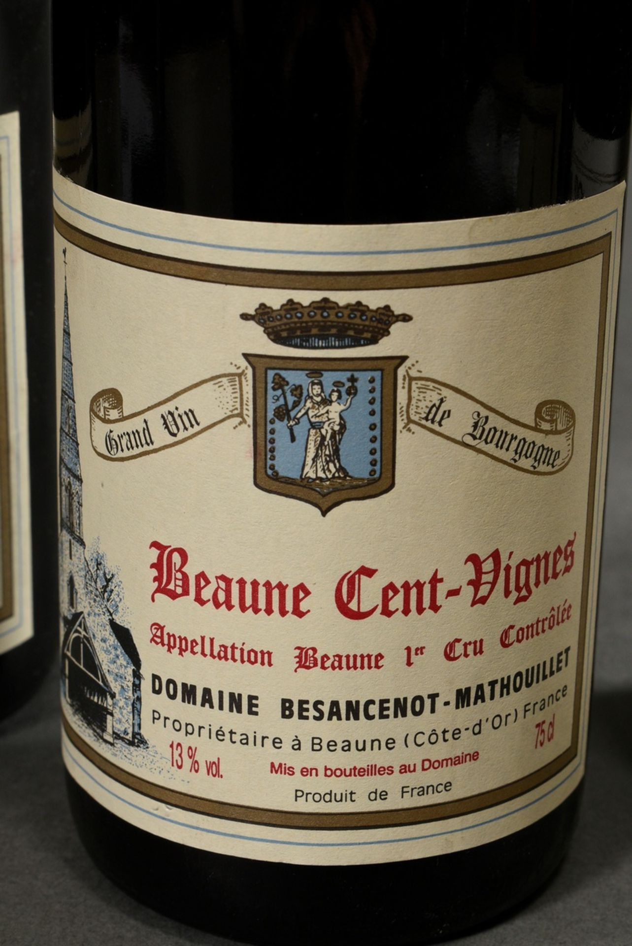 6 Flaschen: 2x 1993 Domaine Marchard de Gramont, Nuits St Georges Les Hauts Pruliers, in, 1x 1991 u - Bild 2 aus 4