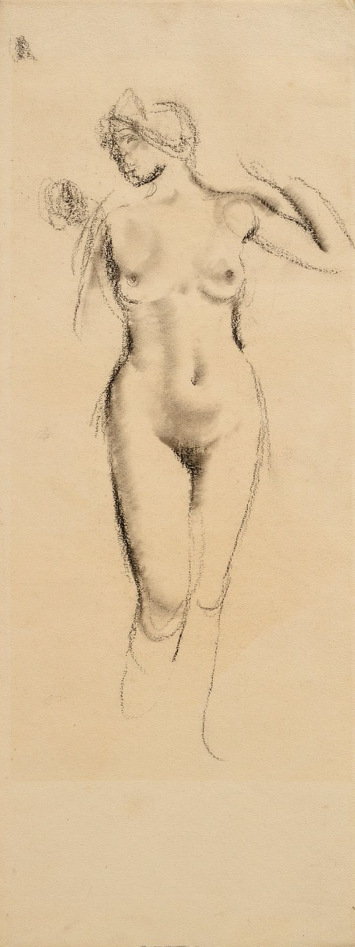 17 Mayershofer, Max (1875-1950) "Female nude drawings", charcoal, each sign., each mounted in passe - Image 14 of 19