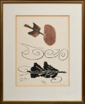 Braque, Georges (1882-1963) „Composition IV“ 1956, Lithographie, 160/250, aus: "Derrière le Miroir"
