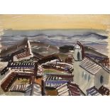 Bargheer, Eduard (1901-1979) "City by the Sea" 1936, watercolour/pencil, heightened with white, sig