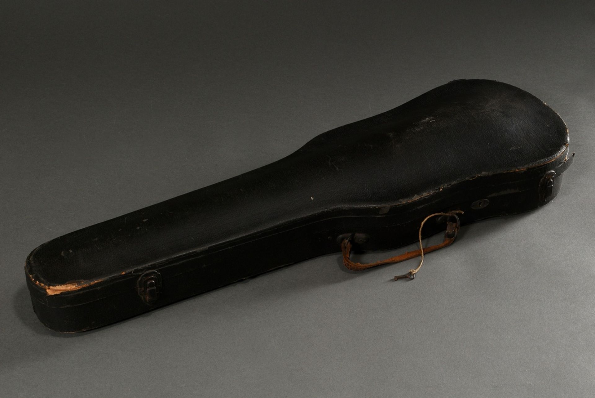 German violin, 1st half of the 20th century, split back, without facsimile label, sound post is sta - Image 17 of 17