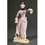 Nymphenburg comedian figure "Colombine" on a rocaille base, from the "Commedia dell'arte" series, d