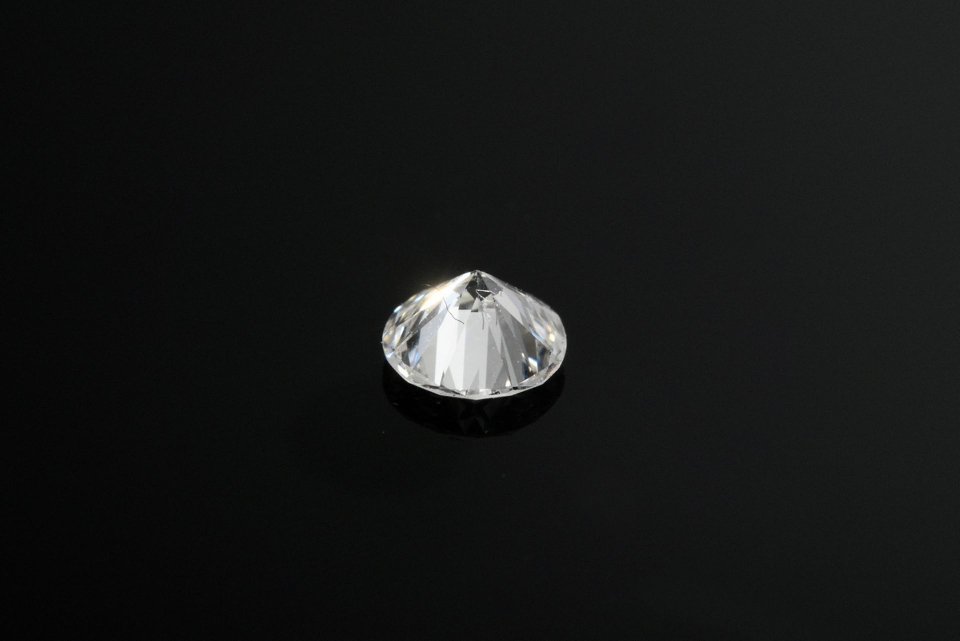 Unmounted brilliant-cut diamond (approx. 0.40ct/VVSI/TW), 0.08g, 4.61x4.60x2.73mm - Image 2 of 2