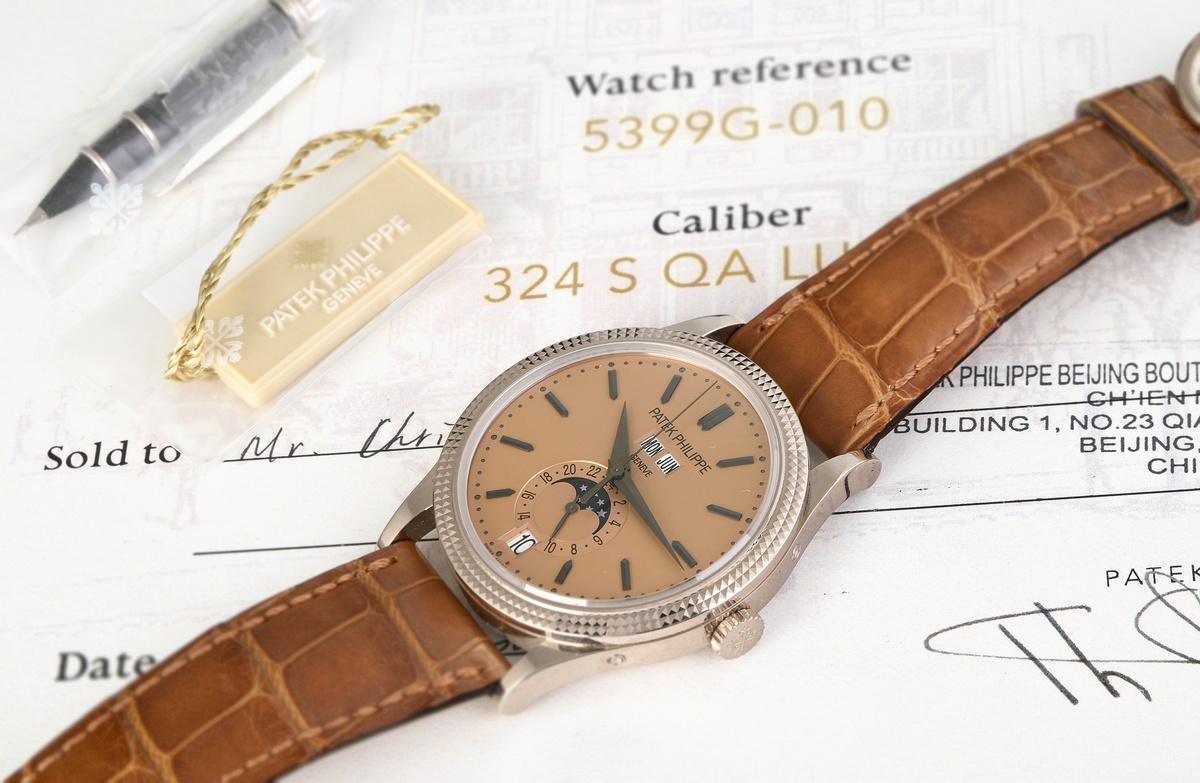 Very rare and attractive limited edition Patek Philippe “Annual Calendar Shanghai” wristwatch, Ref. - Image 3 of 14