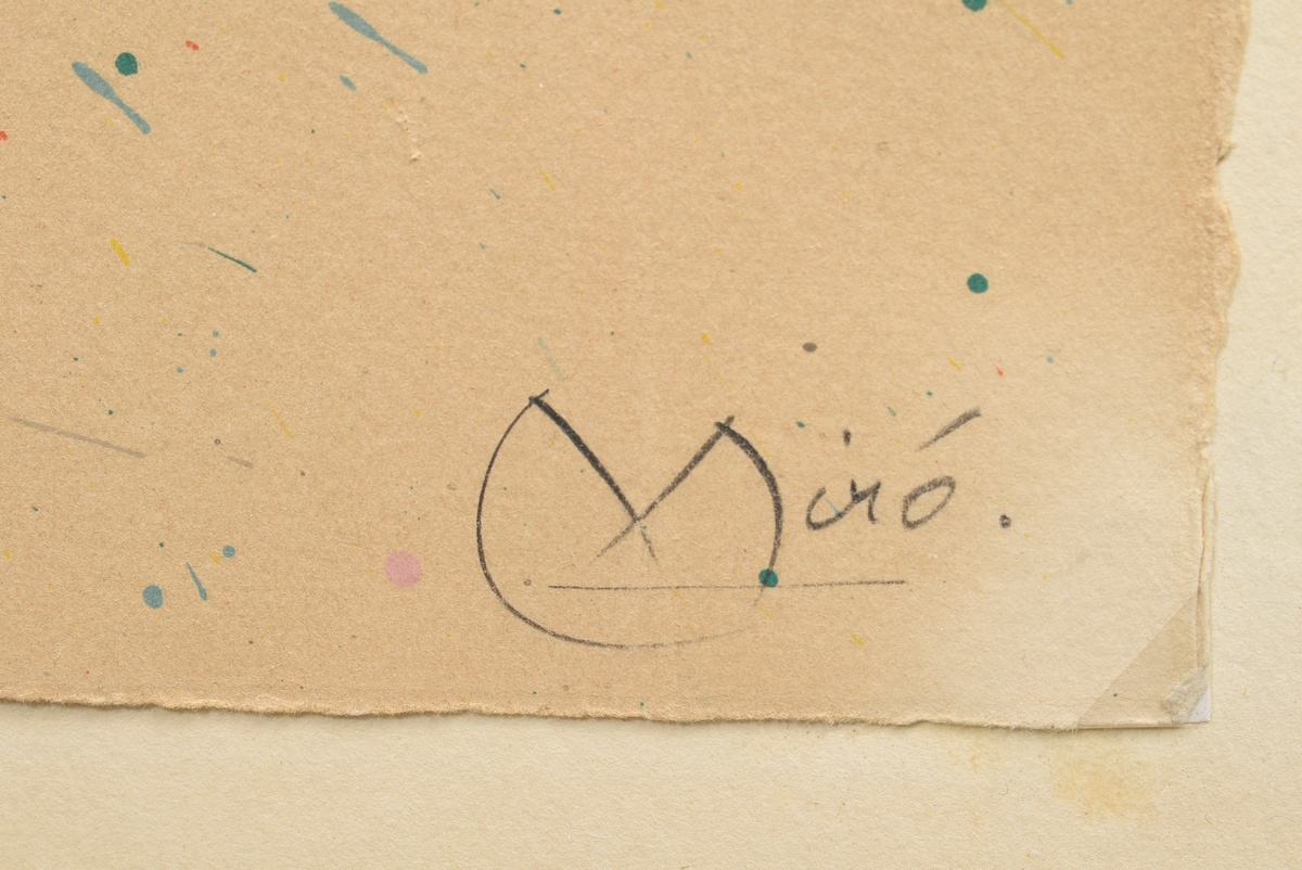 Miró, Joan (1893-1983) "Je travaille comme un jardinier" 1964, colour lithograph 12/75, sign./num.  - Image 3 of 7