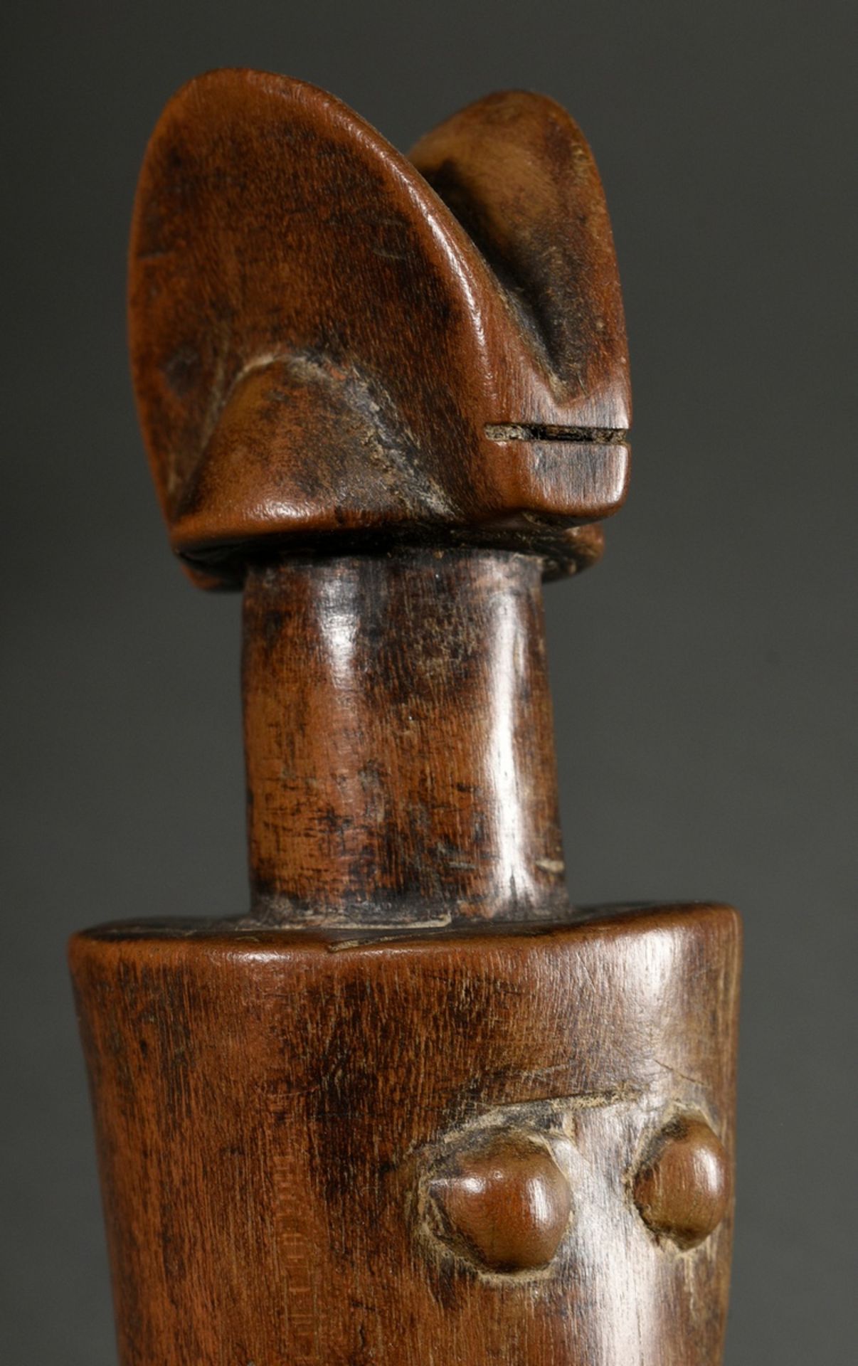 Wooden doll of the Zaramo, so-called "Mwana Hiti", East Africa/Tanzania, 1st half 20th c., wood wit - Image 7 of 7