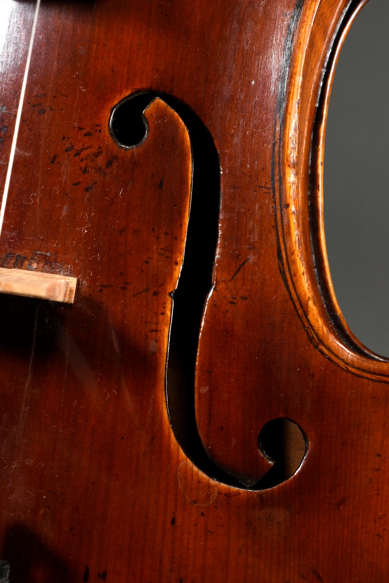 Italian master violin, 1st half 19th century, label inside "Domenico Geroni Brescia anno 1836", spl - Image 18 of 21