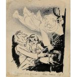 Reuss-Löwenstein, Harry (1880-1966) "My better self", ink/watercolour, heightened with white, titl.