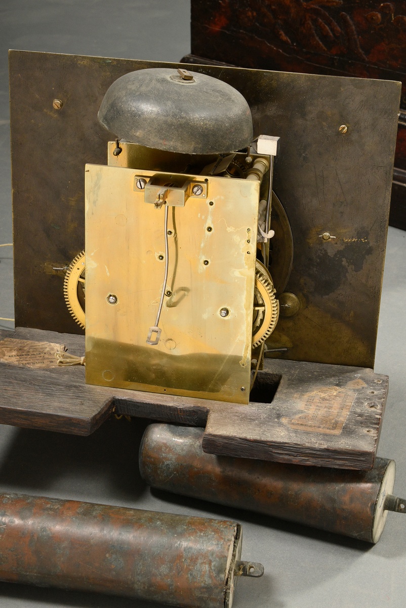 William and Mary grandfather clock by Alexander Hewitt (* 1671) in a plain case with lateral column - Image 13 of 18