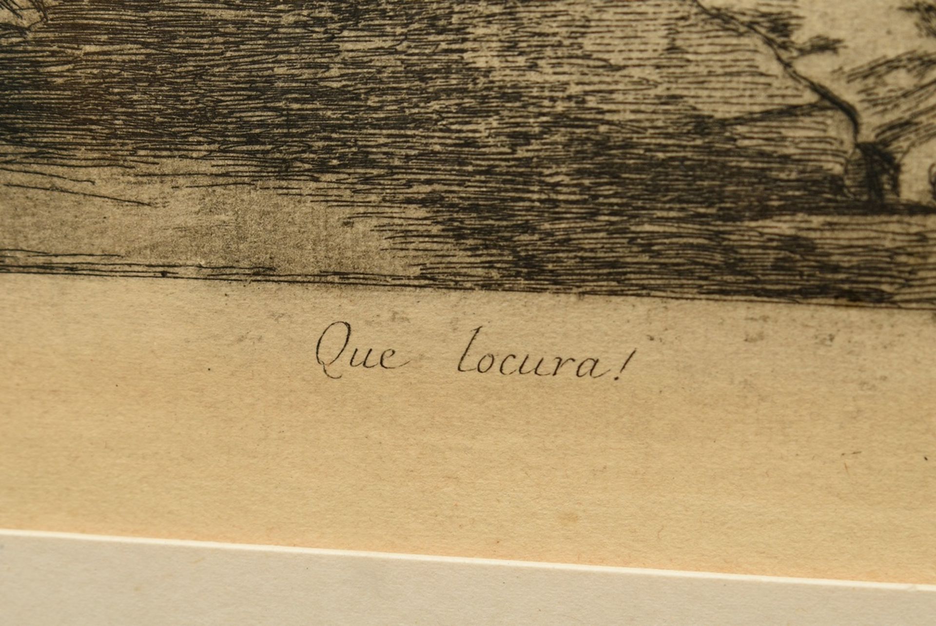 Goya, Francisco de (1746-1828) „Que Locura!“ 1810/1863, Radierung, aus: "Los Desastres de la Guerra - Bild 3 aus 5