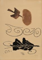 Braque, Georges (1882-1963) „Composition IV“ 1956, Lithographie, 30/250, aus: "Derrière le Miroir",