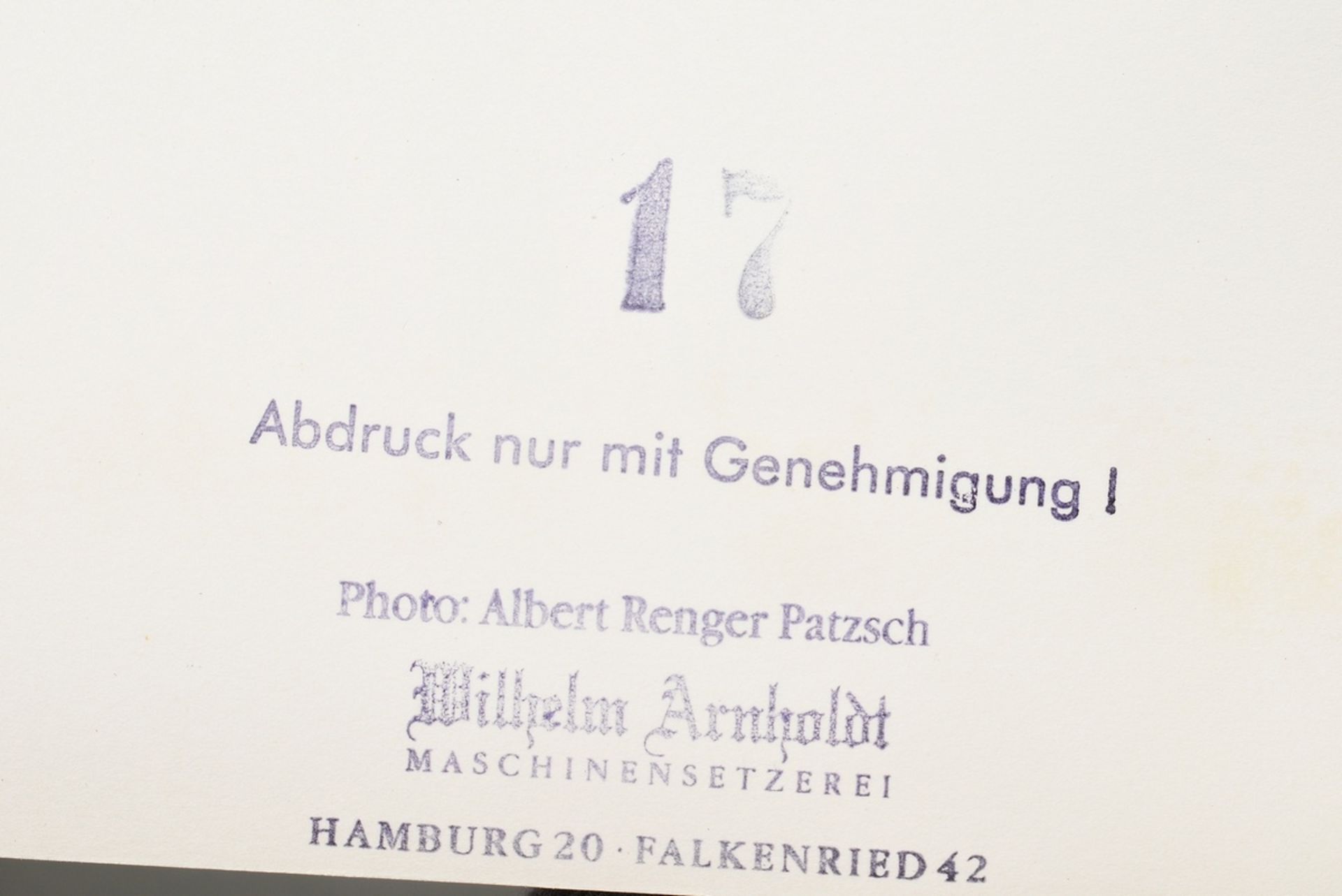 31 Renger-Patzsch, Albert (1897-1966) "Beton- und Brückenbau", Fotografien, verso gestempelt, 14x c - Bild 11 aus 19