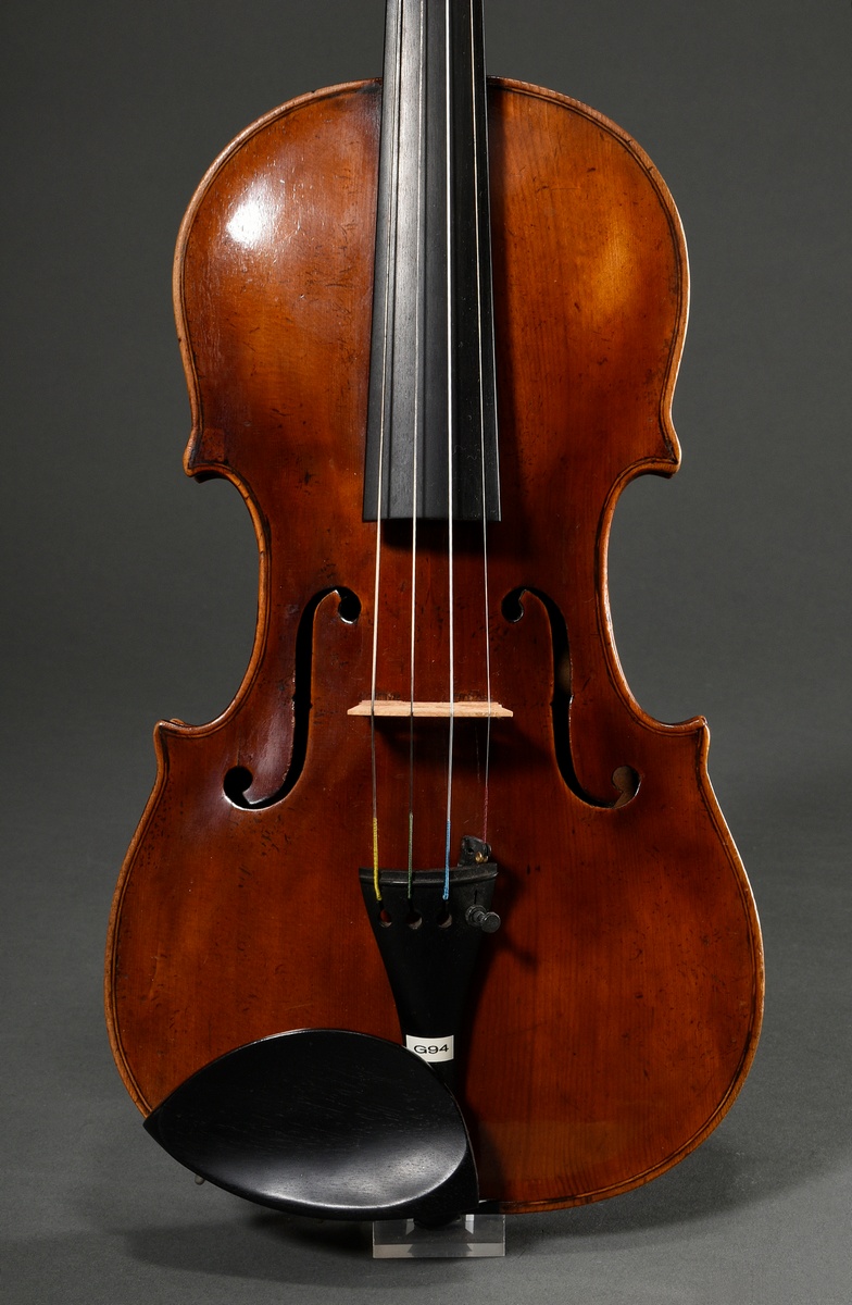 Italian master violin, 1st half 19th century, label inside "Domenico Geroni Brescia anno 1836", spl - Image 2 of 21