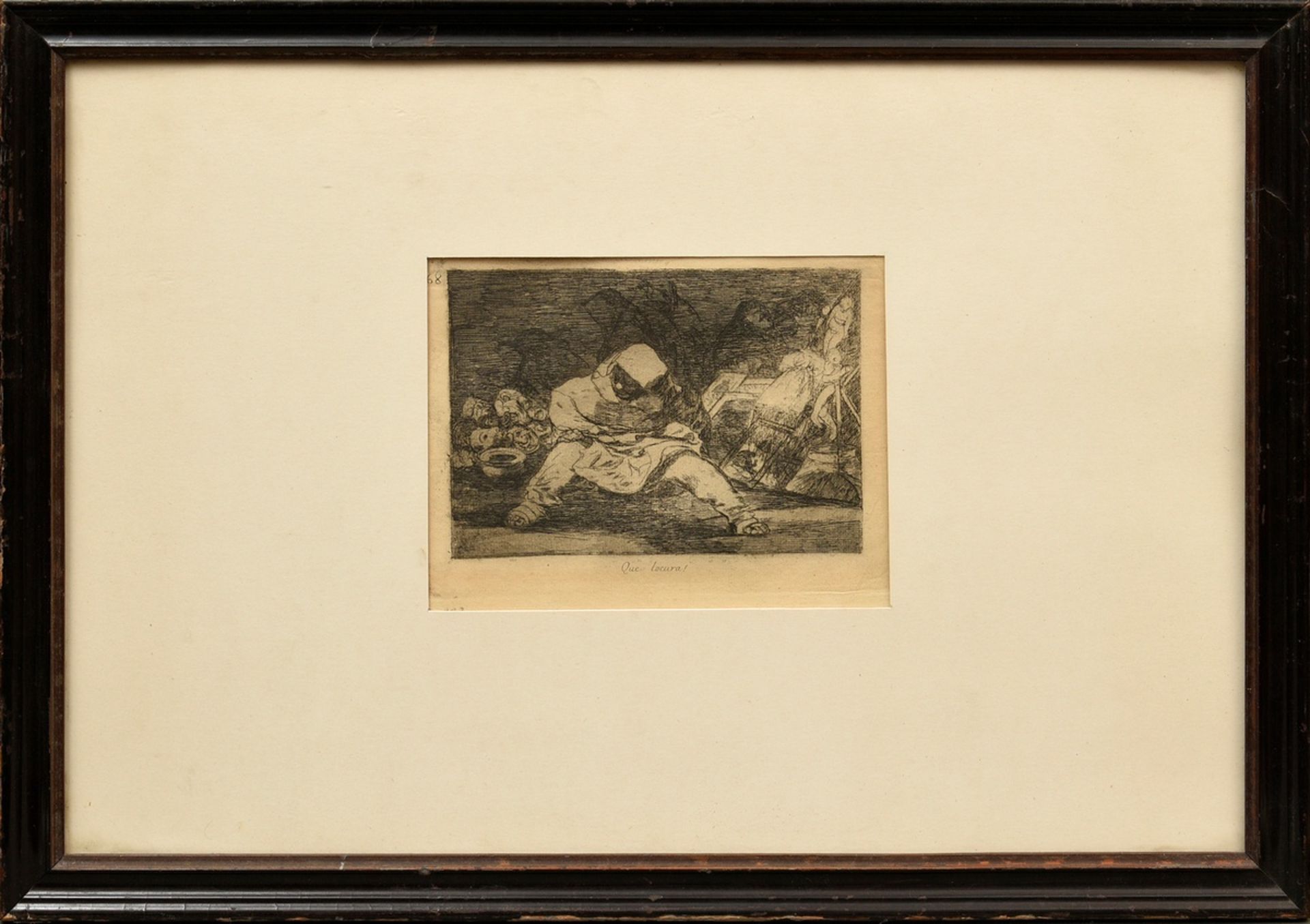 Goya, Francisco de (1746-1828) ‘Que Locura!’ 1810/1863, etching, from: ‘Los Desastres de la Guerra’ - Image 2 of 5
