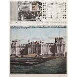 Christo (1935-2020) ‘Wrapped Reichstag’ 1994, colour offset, sign. lower right, sign./dat. in print