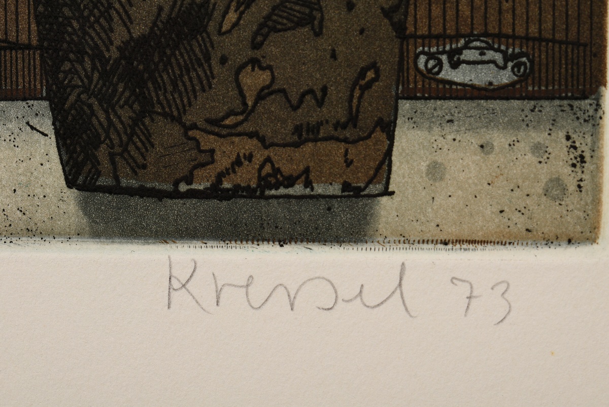 Kressel, Dieter (1925-2015) ‘Nordhang’ 1973, etching, 100/120, sign./dat./num. below, inscr. on ver - Image 3 of 3