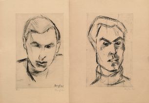 2 Bargheer, Eduard (1901-1979) "Walter T.H." und "Selbst" 1928, Radierungen, 11/20, je u.r. sign.,