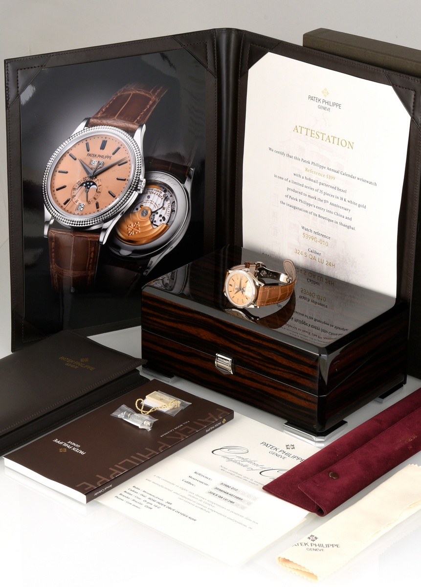 Very rare and attractive limited edition Patek Philippe “Annual Calendar Shanghai” wristwatch, Ref. - Image 6 of 14
