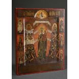 Russian icon "Mother of God - Refuge of those seeking protection", egg tempera/chalk ground on wood