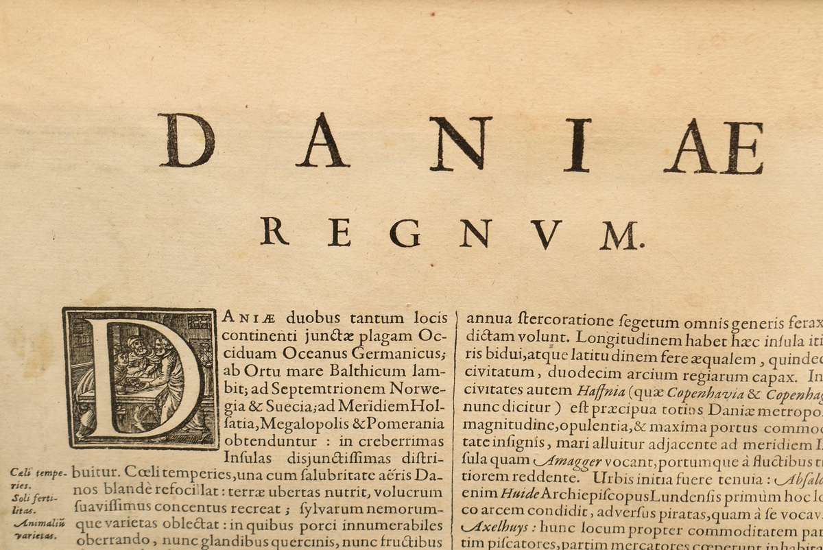 Hondius, Henricus II (1597-1651) ‘Totius Daniae nova Descriptio’ (Denmark and the south coast of Sw - Image 7 of 7