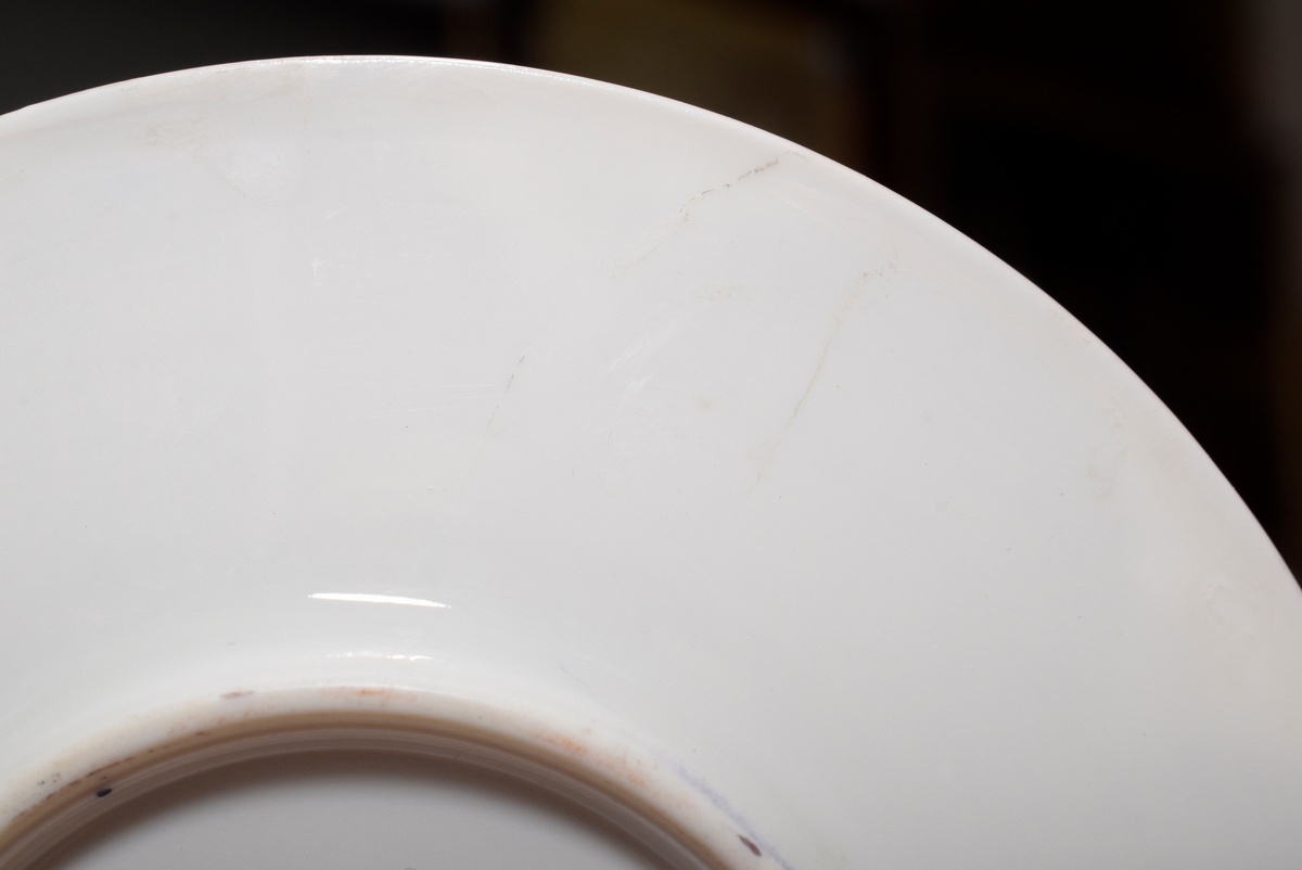 6 Various moch cups/saucers with different floral-ornamental gold decorations and polychrome painte - Image 4 of 4