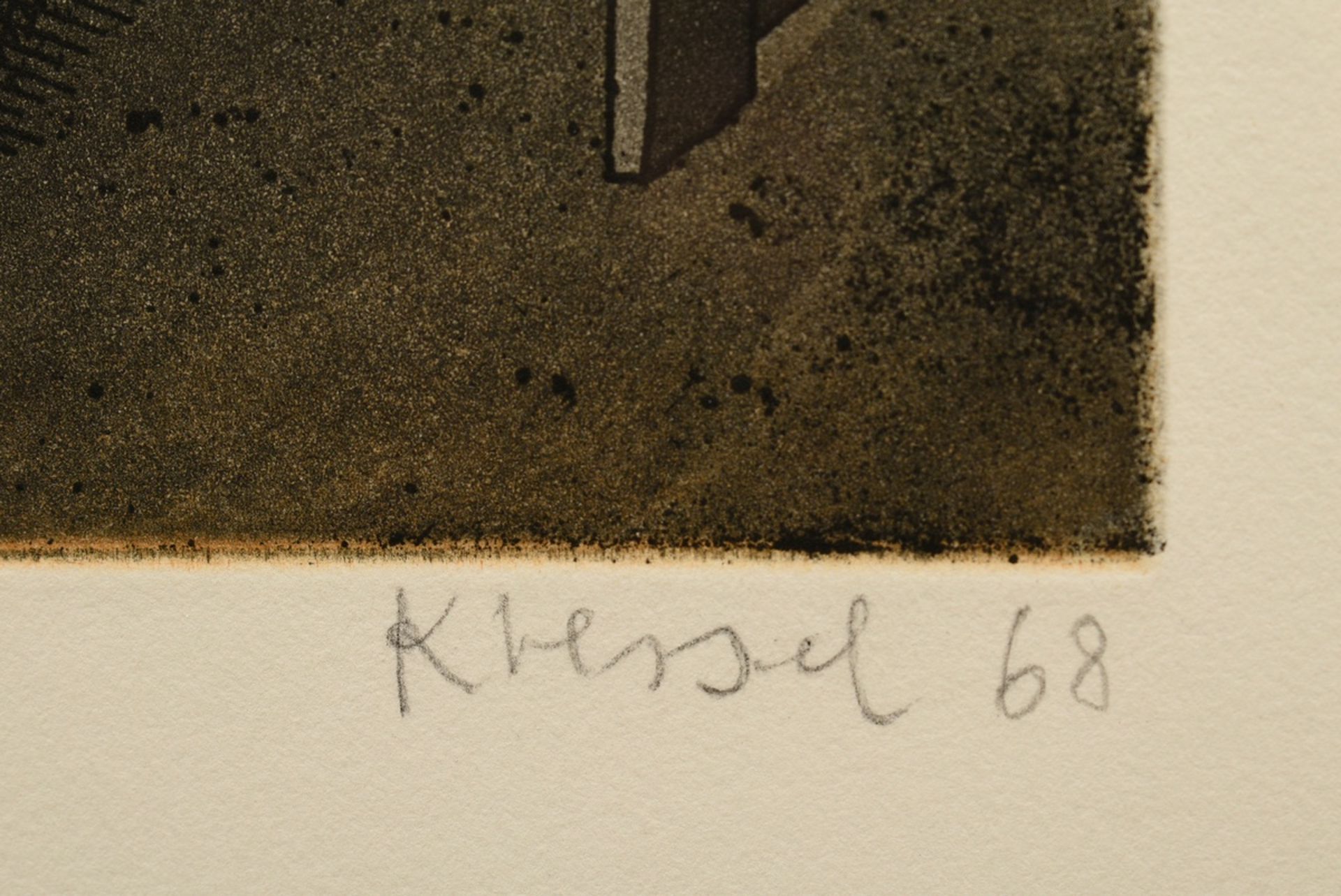 Kressel, Dieter (1925-2015) "Schmetterlinge" 1968, Radierung, 16/60, u. sign./dat./num., WVZ 60, PM - Bild 3 aus 3