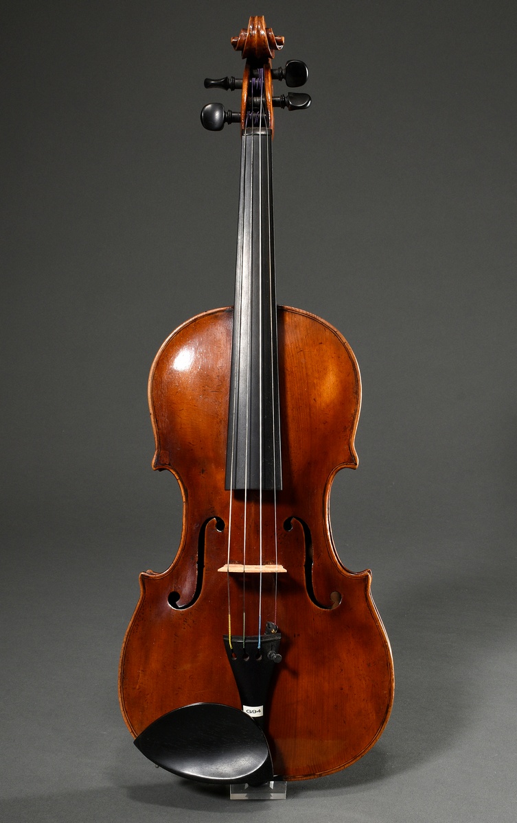 Italian master violin, 1st half 19th century, label inside "Domenico Geroni Brescia anno 1836", spl