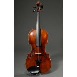 Italienische Meister Geige, 1. Hälfte 19.Jh.., Zettel innen “Domenico Geroni Brescia anno 1836”, ge