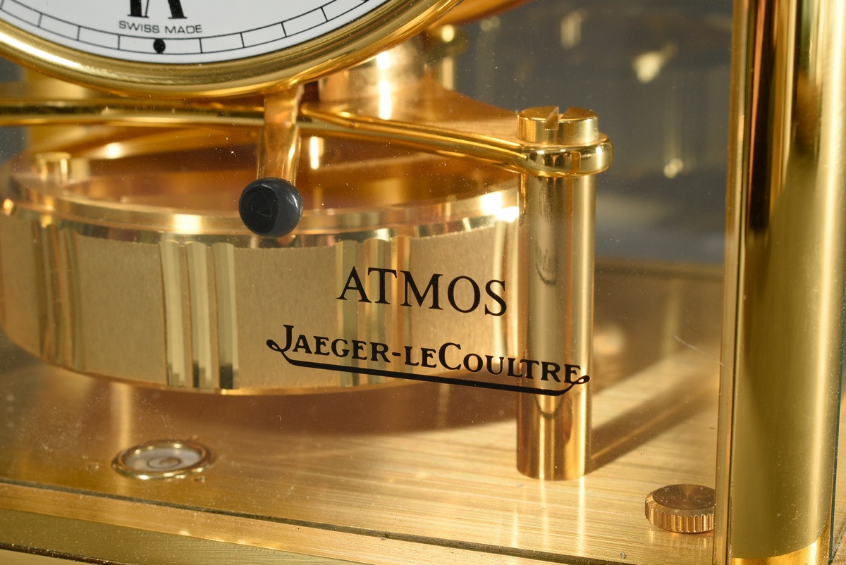 Jaeger LeCoultre table clock ‘Atmos’ with Roman numerals, No. 643688, Swiss 540, 23x17,5x13cm, no g - Image 4 of 8