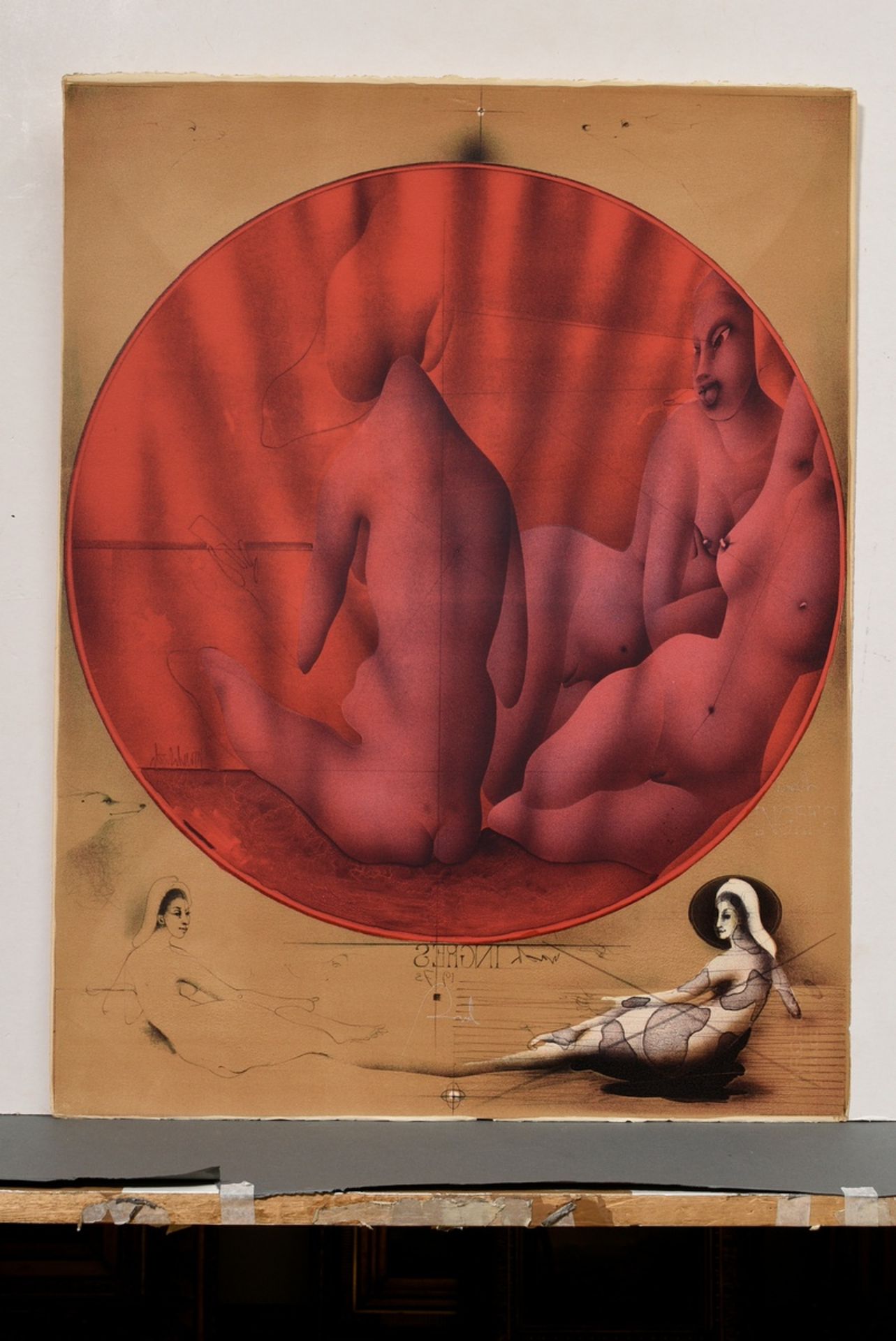 Wunderlich, Paul (1927-2010) ‘Le Bain Turc nach Ingres’ 1973, colour lithograph, b. sign. (Paul), i