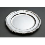 Plate with Chippendale rim, Wilkens, model no. 5969, silver 830, 218g, Ø 23cm