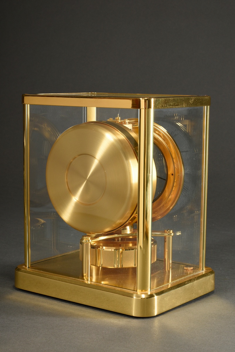 Jaeger LeCoultre table clock ‘Atmos’ with Roman numerals, No. 643688, Swiss 540, 23x17,5x13cm, no g - Image 6 of 8